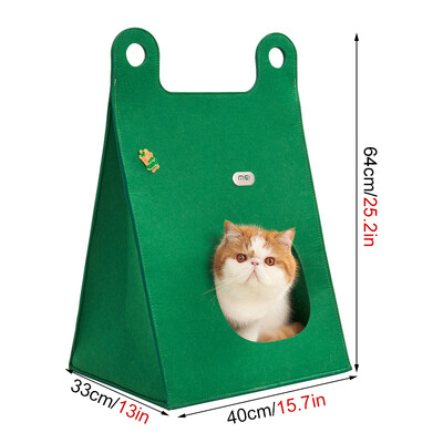 Cuib pentru animale de companie, pliabil, lavabil, respirabil, în aer liber, detașabil, multifuncțional, pat pentru cățel și pisică