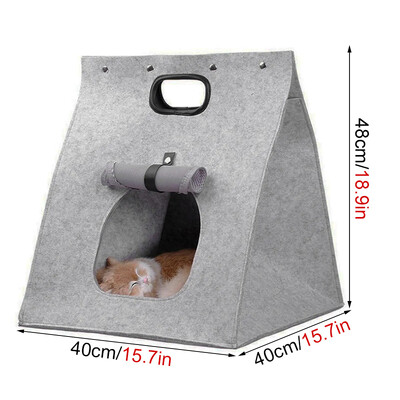 Cuib pentru animale de companie, pliabil, lavabil, respirabil, în aer liber, detașabil, multifuncțional, pat pentru cățel și pisică