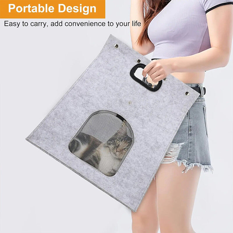 Cuib pentru animale de companie, pliabil, lavabil, respirabil, în aer liber, detașabil, multifuncțional, pat pentru cățel și pisică