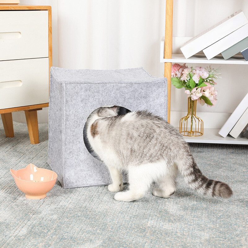 Cuib pentru animale de companie, pliabil, lavabil, respirabil, în aer liber, detașabil, multifuncțional, pat pentru cățel și pisică