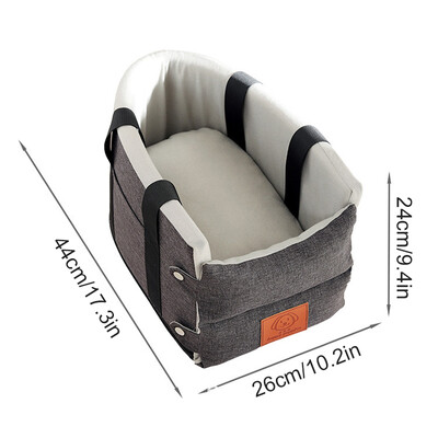 Scaun de mașină pentru câini Pat pentru mașină Scaun de mașină portabil central Suport portabil pentru câini pentru câini de talie mică Geantă de călătorie de siguranță Accesorii pentru câini