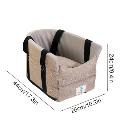 Scaun de mașină pentru câini Pat pentru mașină Scaun de mașină portabil central Suport portabil pentru câini pentru câini de talie mică Geantă de călătorie de siguranță Accesorii pentru câini