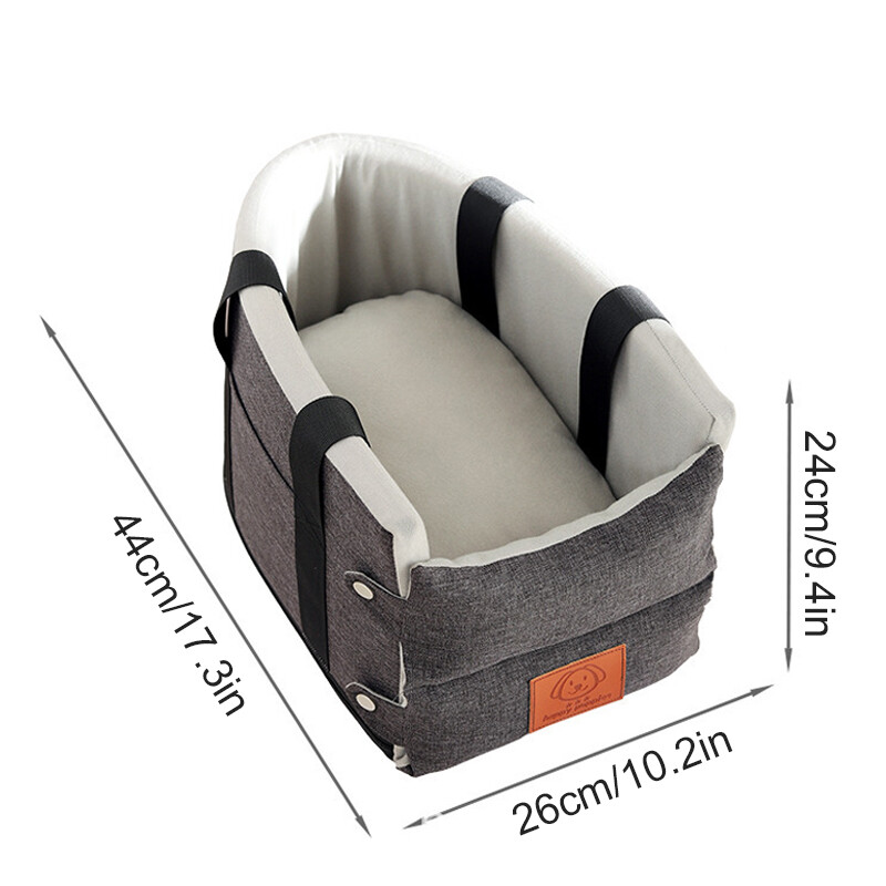 Scaun de mașină pentru câini Pat pentru mașină Scaun de mașină portabil central Suport portabil pentru câini pentru câini de talie mică Geantă de călătorie de siguranță Accesorii pentru câini