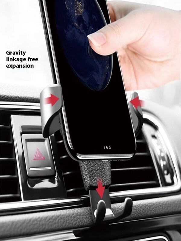 Universalus Gravity automobilio telefono laikiklis oro ventiliacijos laikiklis, laikiklis mobilusis mobilusis stovas GPS palaikymas automobiliniame laikiklyje, skirtas iPhone Samsung Xiaomi
