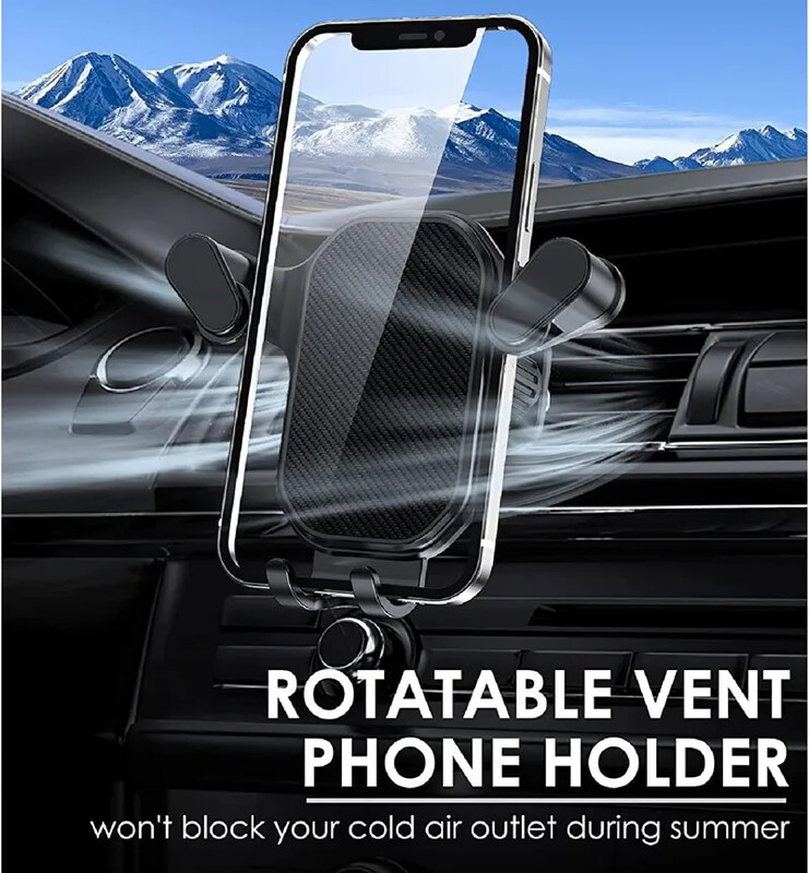 Стойка за държач за телефон за кола Въздушен отвор Гравитационна стойка за кола GPS Смартфон Поддръжка на мобилна клетка в автомобилна скоба за iPhone Samsung Xiaomi LG