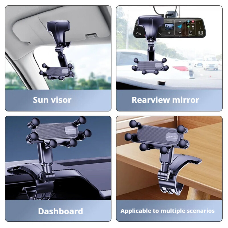 Suport telefon gravitate auto Suport pentru ventilație Suport pentru telefon mobil Suport mobil în mașină Suport universal pentru telefon mobil pentru 4,7-7. 2 inch