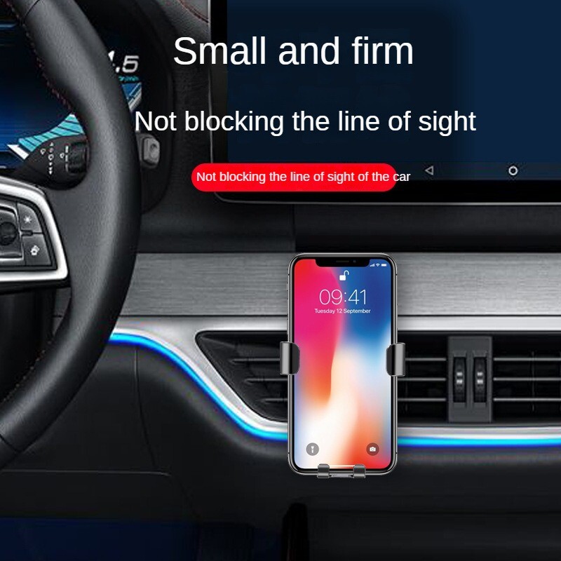 Suport pentru telefon auto Gravity Suport cu clemă pentru ventilație Suport mobil pentru celulă Suport GPS pentru iPhone 12 Pro Max Xiaomi Samsung
