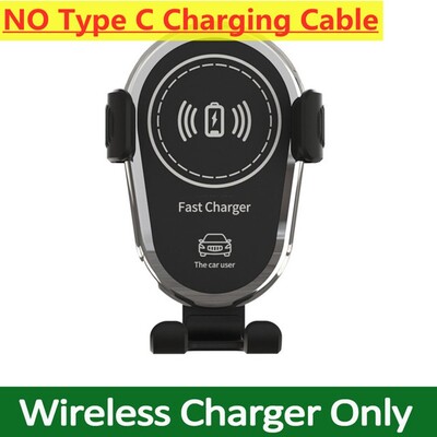 Suport pentru încărcător mașină fără fir de 15W Ventilare de aer Suport pentru telefon mobil Stație de încărcare rapidă pentru iPhone 14 13 12 11 X Xiaomi Samsung