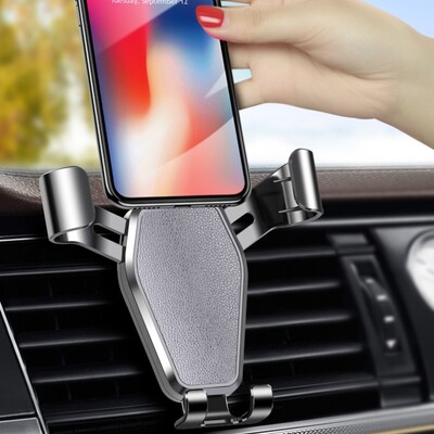 Βάση τηλεφώνου Gravity Car Βάση εξαερισμού Κλιπ Χαμόγελο Προσώπου Βάση κινητής βάσης Υποστήριξη GPS για iPhone 12 Pro Max Xiaomi Samsung