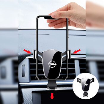 Gravity Car Phone Holder Air Vent Moblie Cell Stand Монтажна скоба за Opel Corsa Astra Insignia Vectra Zafira Meriva Mokka Grand