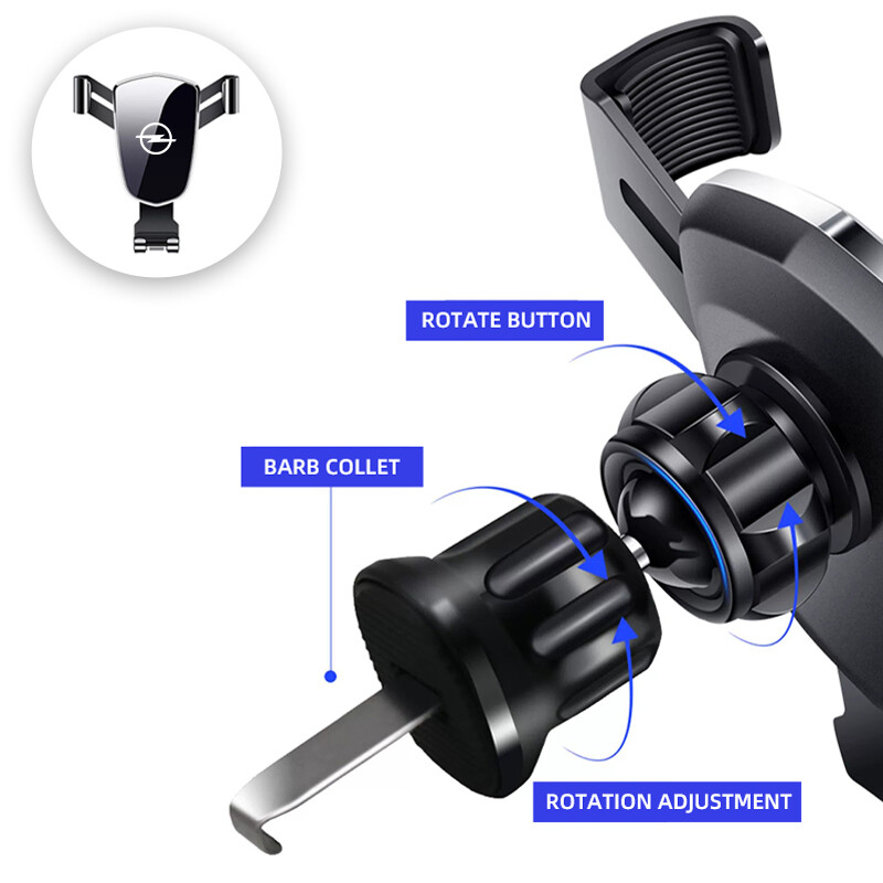 „Gravity“ automobilio telefono laikiklis „Air Vent“ „Moblie Cell“ stovo tvirtinimo laikiklis, skirtas „Opel Corsa Astra Insignia Vectra Zafira Meriva Mokka Grand“