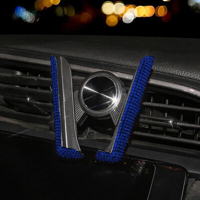 Kalnų krištolinis automobilinis telefono laikiklis Oro ventiliacijos anga Išmaniojo telefono palaikymas Telefono segtukas Bling Automobilių priedai Moterų mergaičių interjeras