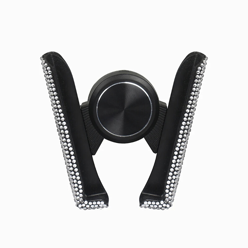 Kalnų krištolinis automobilinis telefono laikiklis Oro ventiliacijos anga Išmaniojo telefono palaikymas Telefono segtukas Bling Automobilių priedai Moterų mergaičių interjeras