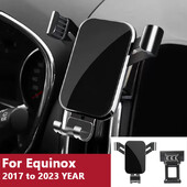 Automobilio mobiliojo telefono laikiklio oro išleidimo angos laikiklio GPS gravitacinės navigacijos priedai, skirti Chevrolet Equinox 2017–2023 METAI