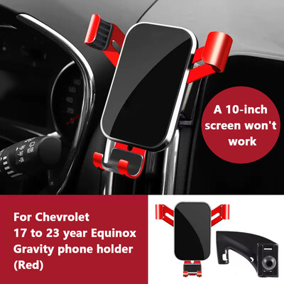Automobilio mobiliojo telefono laikiklio oro išleidimo angos laikiklio GPS gravitacinės navigacijos priedai, skirti Chevrolet Equinox 2017–2023 METAI