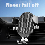 Naujas universalus automobilio laikiklis Gravity Auto Telefono laikiklis Automobilinis oro ventiliacinis laikiklis Mobiliojo telefono laikiklis Mobiliojo telefono stovas visiems telefonams