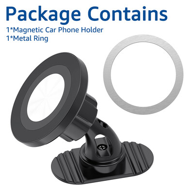 Suport magnetic pentru telefon mobil pentru mașină Suport GPS pentru iPhone 15 Xiaomi Suport pentru telefon pentru bordul mașinii cu magnet puternic, compatibil cu MagSafe