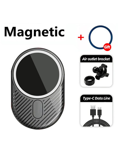 30 W magnetinis automobilinis belaidis įkroviklis skirtas iPhone 15 14 13 12 Pro Max Mini Macsafe automobilinio telefono laikiklio stovui, montuojamas greito įkrovimo stotele