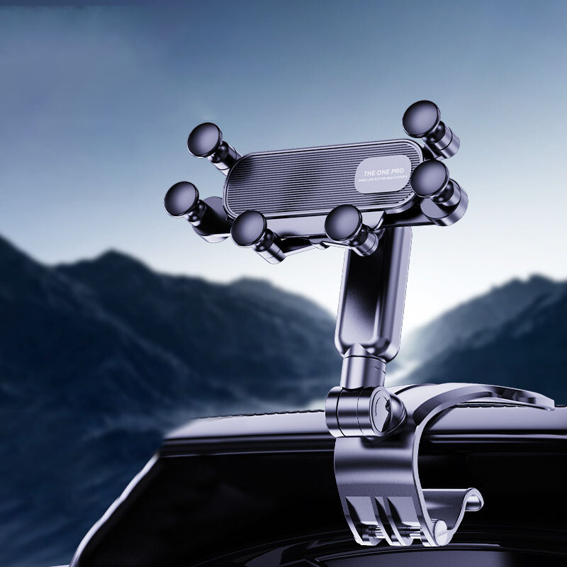 Automobilinio telefono laikiklis Easy Clip Mount Stovo skydelis Daugiafunkcis universalus prietaisų skydelio GPS navigacijos laikiklio laikiklis