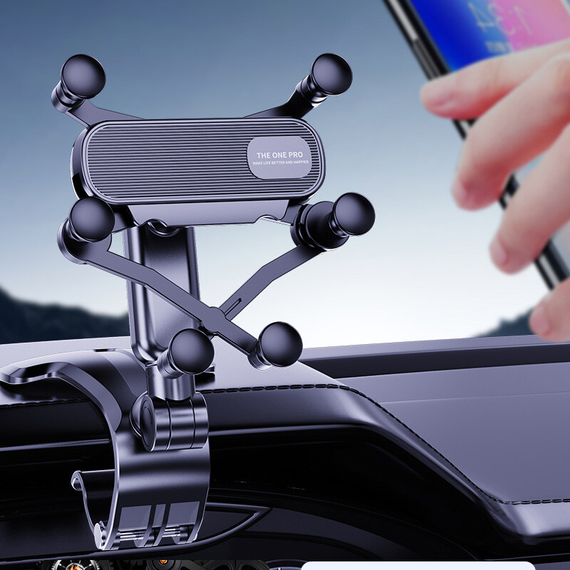 Automobilinio telefono laikiklis Easy Clip Mount Stovo skydelis Daugiafunkcis universalus prietaisų skydelio GPS navigacijos laikiklio laikiklis