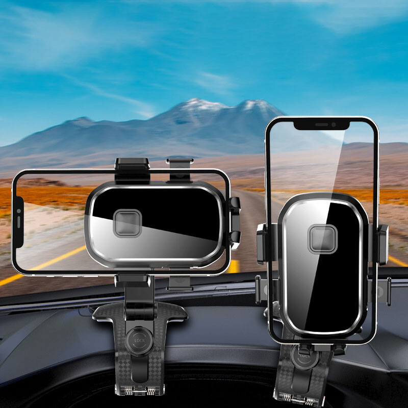 Automobilinio telefono laikiklio stovas Universalus prietaisų skydelis automobilinio laikiklio laikiklis GPS laikiklis automobilinis mobiliojo telefono palaikymas automobilyje, skirtas iPhone Samsung Xiaomi