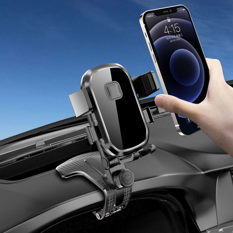 Automobilinio telefono laikiklio stovas Universalus prietaisų skydelis automobilinio laikiklio laikiklis GPS laikiklis automobilinis mobiliojo telefono palaikymas automobilyje, skirtas iPhone Samsung Xiaomi