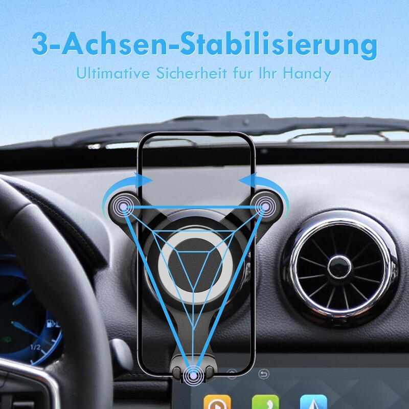 Okrúhly držiak na vývod vzduchu do auta pre mobilný telefón pre Mercedes Benz ABCES Class Gla Glc Gl Gls AMG W205 W213 E200 W247 A250