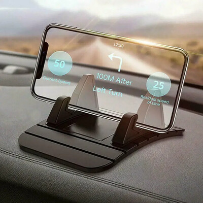 1PC Pretslīdes automašīnas Silikona Turētājs Mat Pad Informācijas paneļa statīva stiprinājums Tālrunim GPS Kronšteins iPhone Samsung Xiaomi Huawei Universal