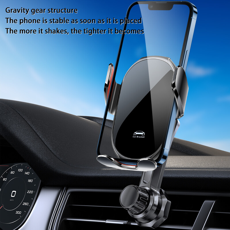 Besisukantis automobilinis mobiliojo telefono laikiklis, prailgintas neužblokuojant oro kondicionieriaus, apsaugantis nuo drebėjimo ir stabilus navigacijos laikiklis