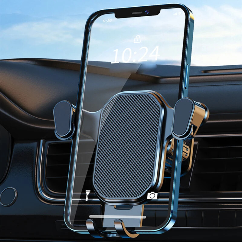 Suport pentru telefon pentru mașină, îmbunătățit, reglabil orizontal și vertical Suport pentru telefon mobil pentru bordul mașinii, compatibil cu toate