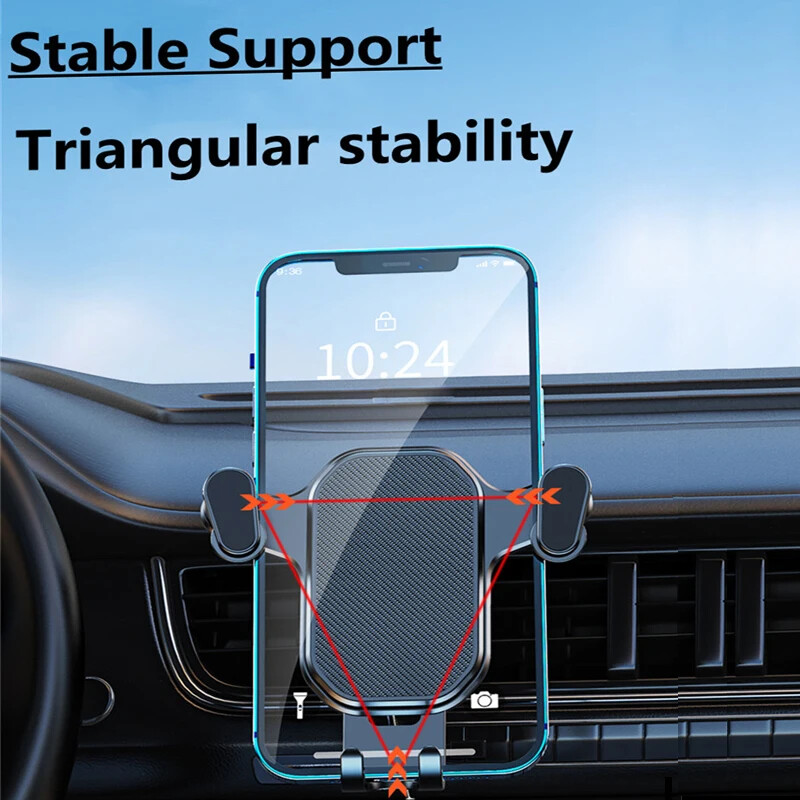 Suport pentru telefon pentru mașină, îmbunătățit, reglabil orizontal și vertical Suport pentru telefon mobil pentru bordul mașinii, compatibil cu toate