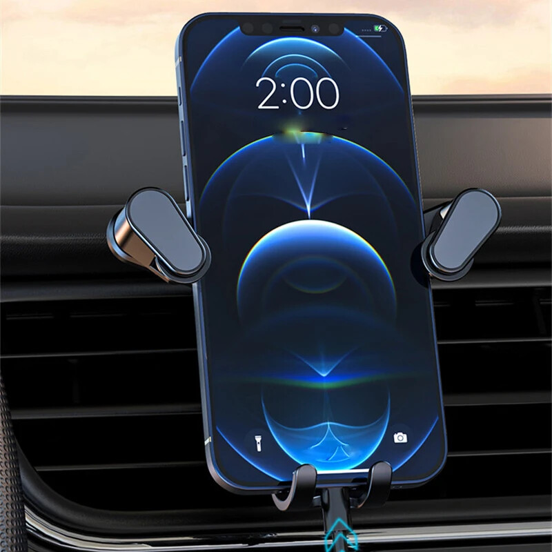 Suport pentru telefon pentru mașină, îmbunătățit, reglabil orizontal și vertical Suport pentru telefon mobil pentru bordul mașinii, compatibil cu toate