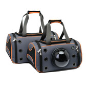 Šunų nešiklio krepšys naminiams gyvūnėliams Išeiga Nešiojama kačių šunų rankinė Kryžminis krepšys Kvėpuojantis Didelės talpos Katėms Mažiems naminiams šunims Stropai Kuprinė