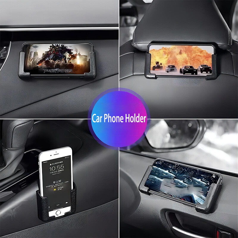 Suport pentru telefon mobil auto-adeziv Multifuncțional fără perforare Cutie de depozitare montată pe perete Organizator TV Suport montat cu telecomandă