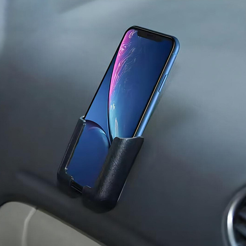 Suport pentru telefon mobil auto-adeziv Multifuncțional fără perforare Cutie de depozitare montată pe perete Organizator TV Suport montat cu telecomandă