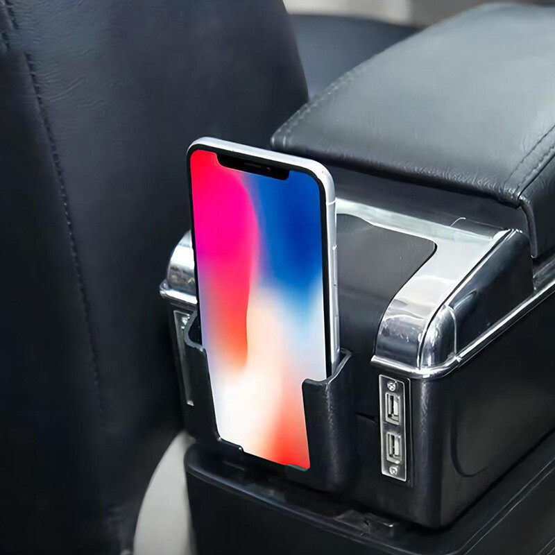 Suport pentru telefon mobil auto-adeziv Multifuncțional fără perforare Cutie de depozitare montată pe perete Organizator TV Suport montat cu telecomandă