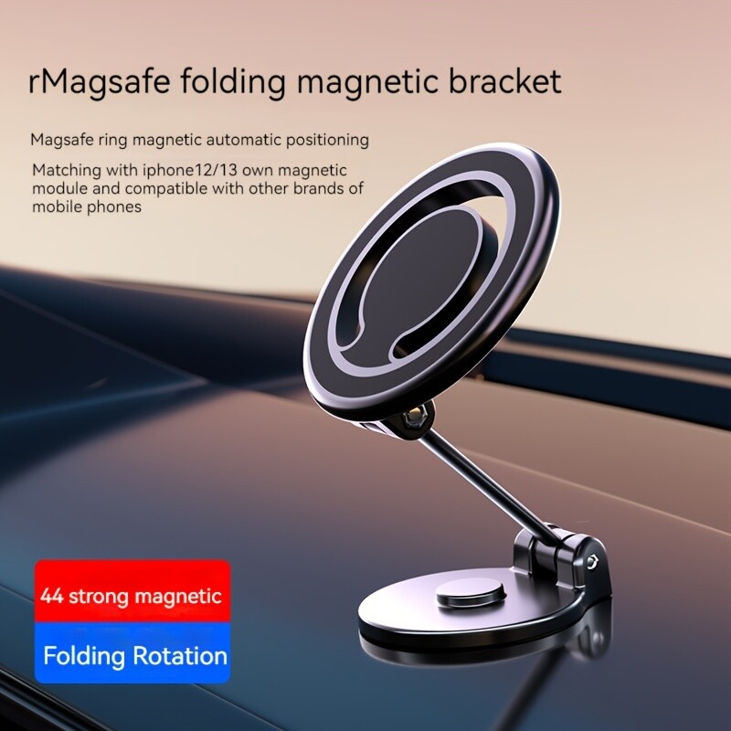 Suport magnetic pentru telefon pentru mașină, rotire 720, suport pentru montare automată, suport GPS mobil în mașină, pentru Macsafe iPhone, Samsung Xiaomi