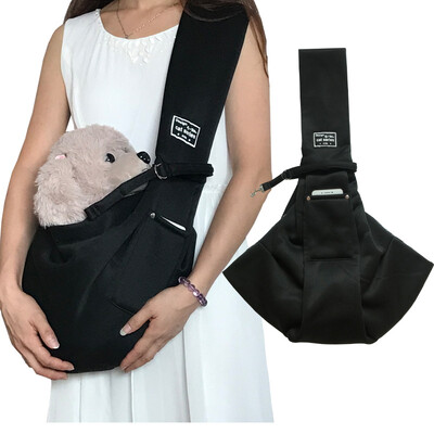 Кучешка чанта Pet Out Crossbody чанта през рамо Пътуване на открито Преносима котка Puppy Sling Bag Памучна удобна чанта за носене на домашни любимци