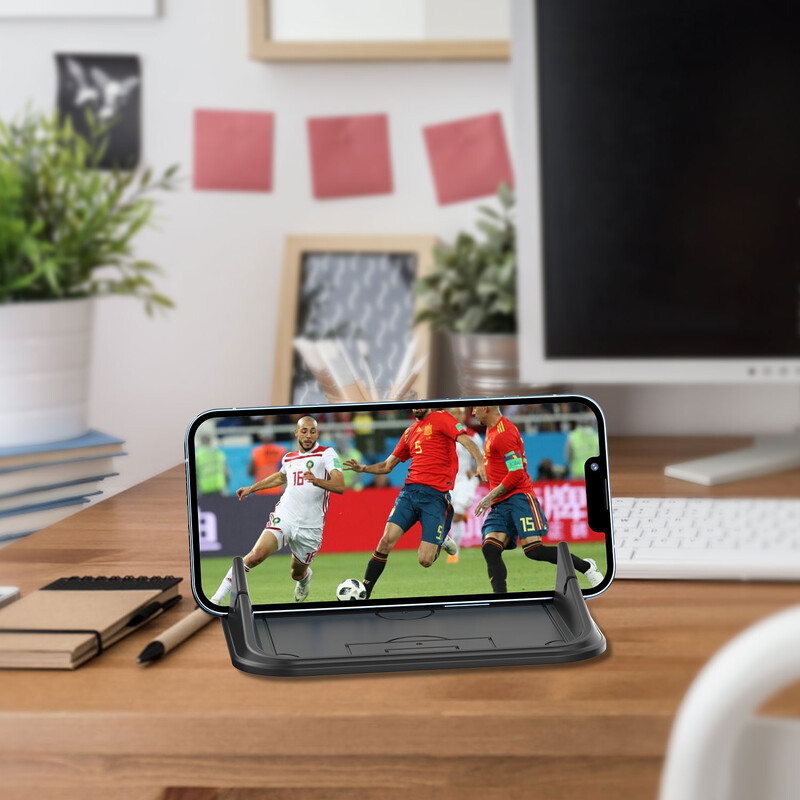 Automobilinio telefono laikiklio tvirtinimo silikoninis automobilio padėklo kilimėlis įvairiems prietaisų skydeliams, nemokamas stalinis telefono stovas