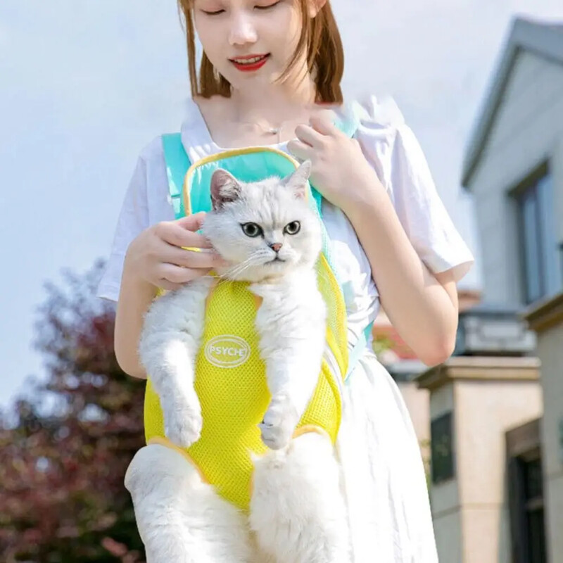 Rucsac de transport pentru câini, plasă de camuflaj, pentru călătorie în aer liber, geantă de umăr, cu aer pentru animale de companie, pentru câini de talie mică, pisici, transport portabil pentru animale