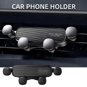 Gravity automobilinis telefono laikiklis Automobilinis oro ventiliacinis telefono laikiklis Universalus smūgiams atsparus laikiklio laikiklis mobiliojo telefono GPS klipas