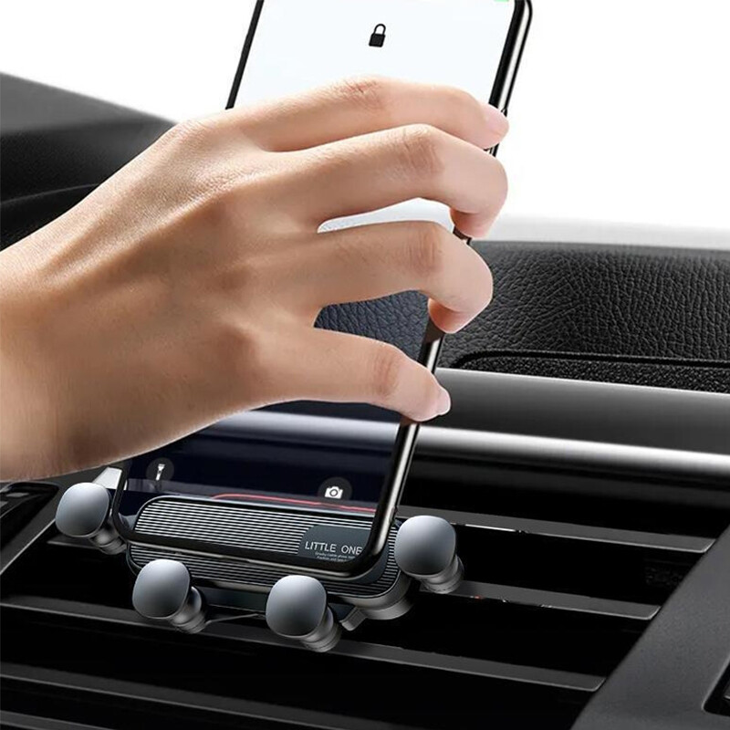Gravity automobilinis telefono laikiklis Automobilinis oro ventiliacinis telefono laikiklis Universalus smūgiams atsparus laikiklio laikiklis mobiliojo telefono GPS klipas