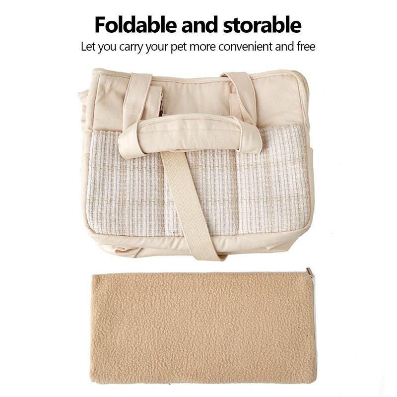 Nešiojamas naminių gyvūnėlių nešiklio krepšys kačių nešiklio rankinė Rankinė mažas šunų krepšys naminiams gyvūnėliams Kelioninis kvėpuojantis pečių krepšys mažam šunų triušiui