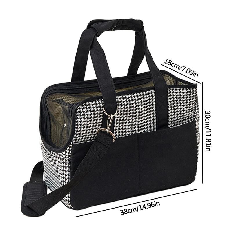 Nešiojamas naminių gyvūnėlių nešiklio krepšys kačių nešiklio rankinė Rankinė mažas šunų krepšys naminiams gyvūnėliams Kelioninis kvėpuojantis pečių krepšys mažam šunų triušiui