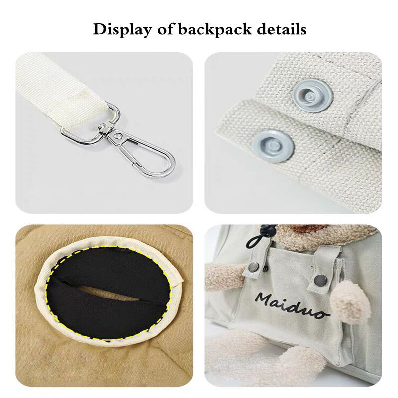 Pet Cat Canvas Rankinė Nešiojama Kačių Šuo Miela Linksma Nešioklių Krepšiai Minkšti Naminių gyvūnėlių nešyklės Išeinantiems kelionių naminiams gyvūnėliams Rankinė su apsaugine sagtimi