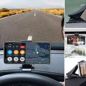 Universalus automobilinio telefono laikiklis Easy Clip Mount Stand Panel prietaisų skydelis GPS navigacijos daugiafunkcis laikiklis, skirtas iPhone