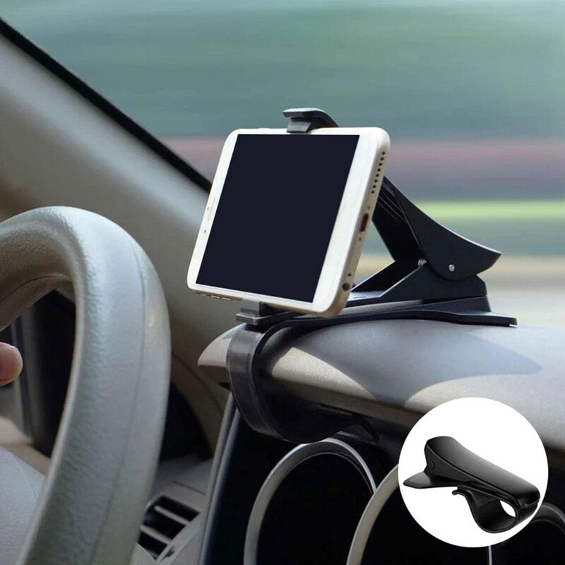 Universalus automobilinio telefono laikiklis Easy Clip Mount Stand Panel prietaisų skydelis GPS navigacijos daugiafunkcis laikiklis, skirtas iPhone