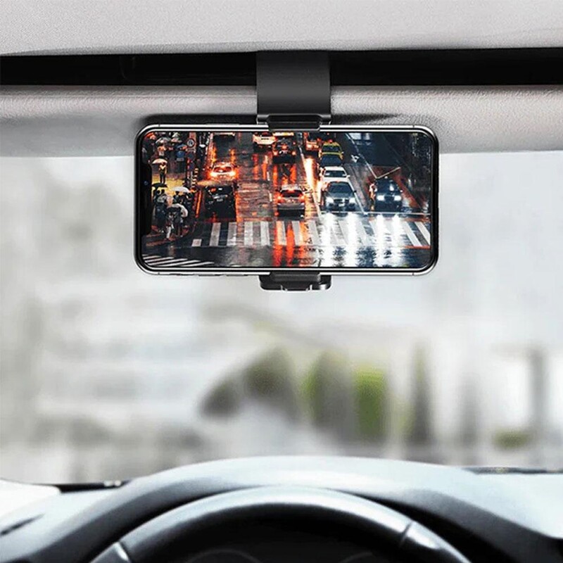 Universalus automobilinio telefono laikiklis Easy Clip Mount Stand Panel prietaisų skydelis GPS navigacijos daugiafunkcis laikiklis, skirtas iPhone