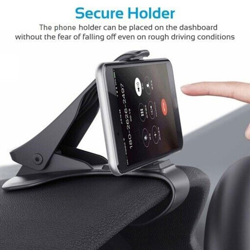 Universalus automobilinio telefono laikiklis Easy Clip Mount Stand Panel prietaisų skydelis GPS navigacijos daugiafunkcis laikiklis, skirtas iPhone