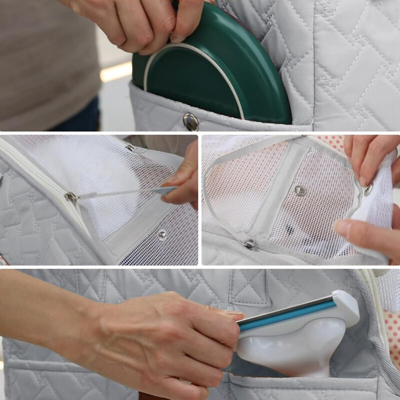 Pet Bag Dog Go Out Nešiojama kuprinė Kačių Kelionių Krepšys Automobiliu plaunamas Šuniuko nešiklis Sauga